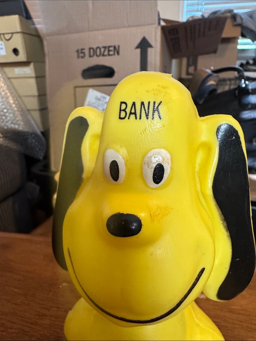 Yellow Dog Coin Bank - Novelty Pet Toy Bank - Picture 5 of 5